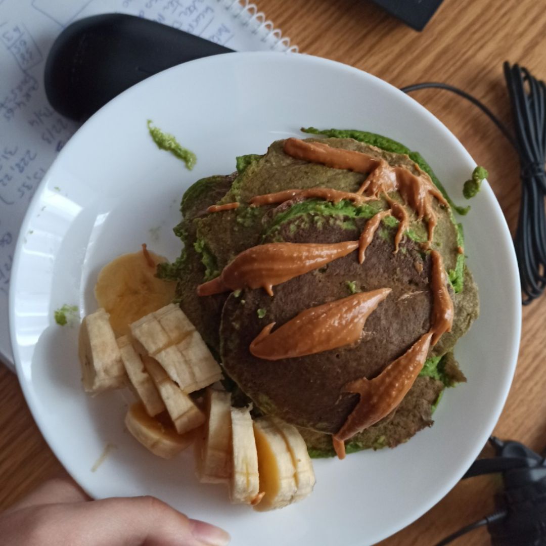 Tortitas de avena y espinacas