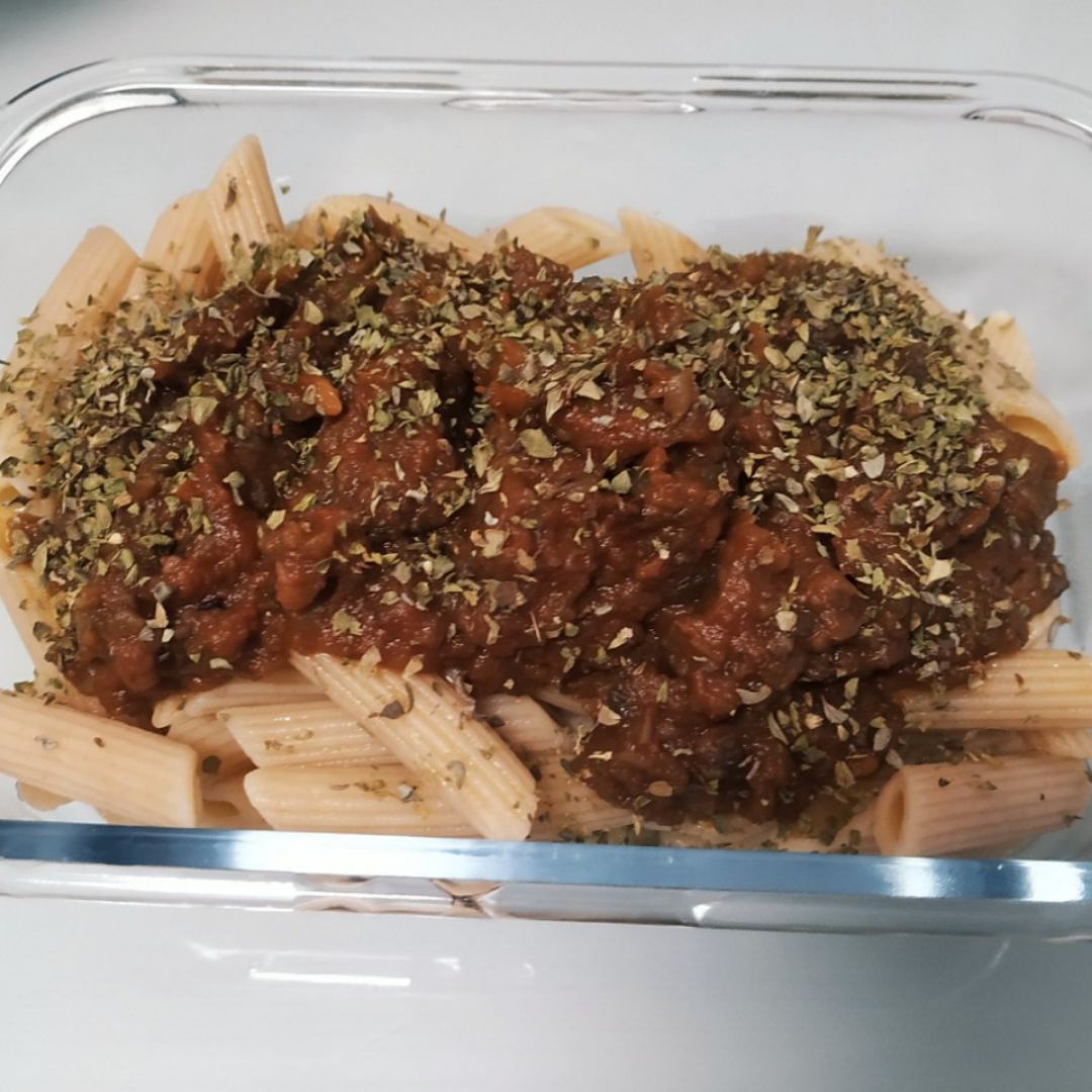 Lasaña de berenjena y ternera con pasta integral Lasaña de berenjena y ternera con pasta integral