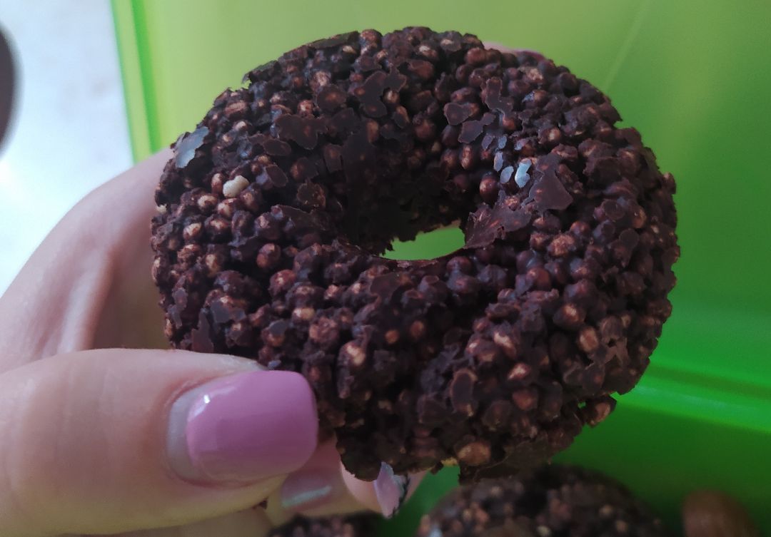 Donuts de quinoa inflada Donuts de quinoa inflada