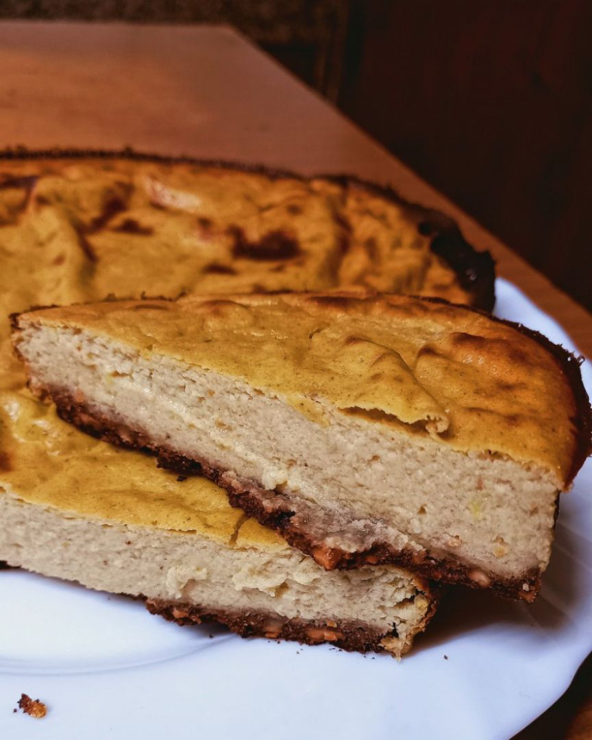 Quesada de banana y caqui 🧡🍌 Quesada de banana y caqui 🧡🍌