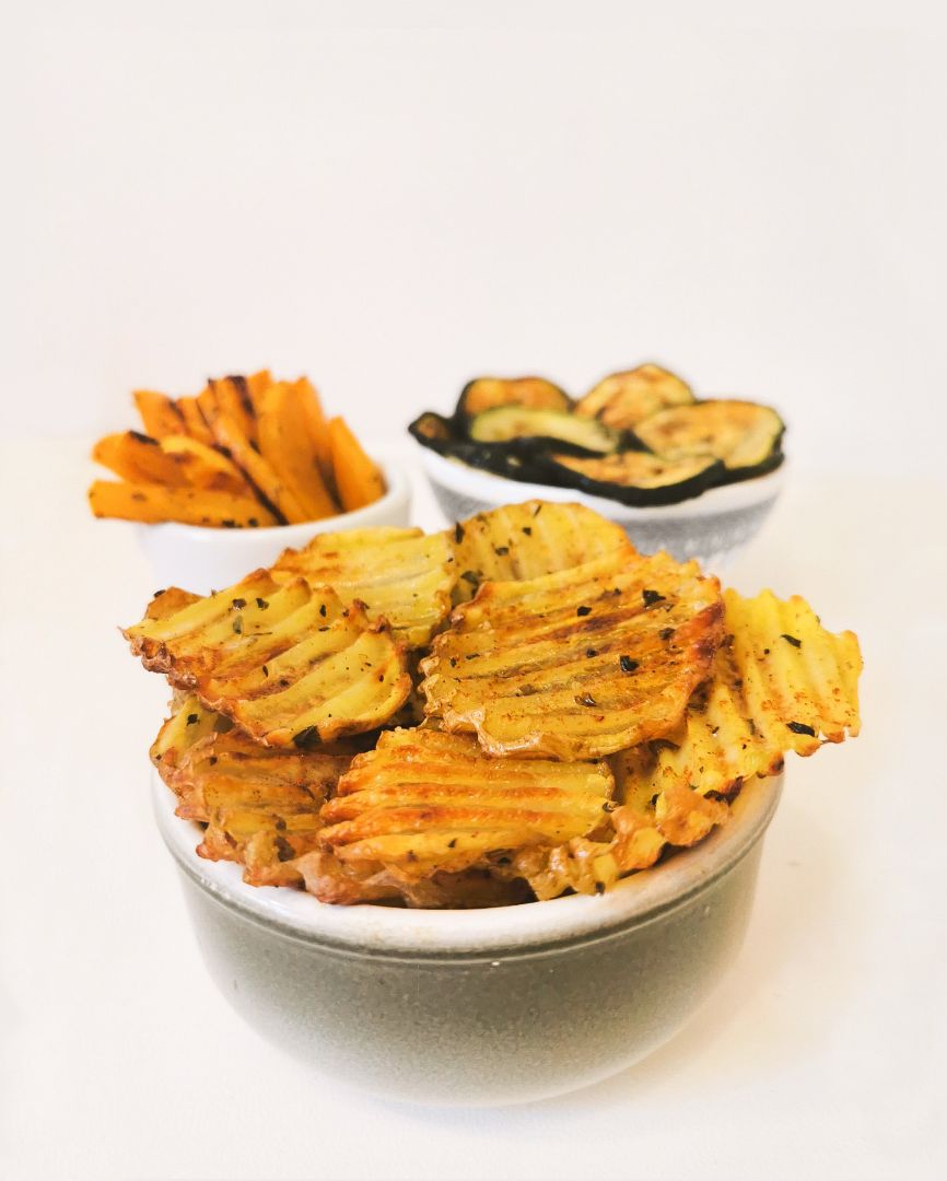 CHIPS ONDULADAS DE PATATA AL HORNO 🍟