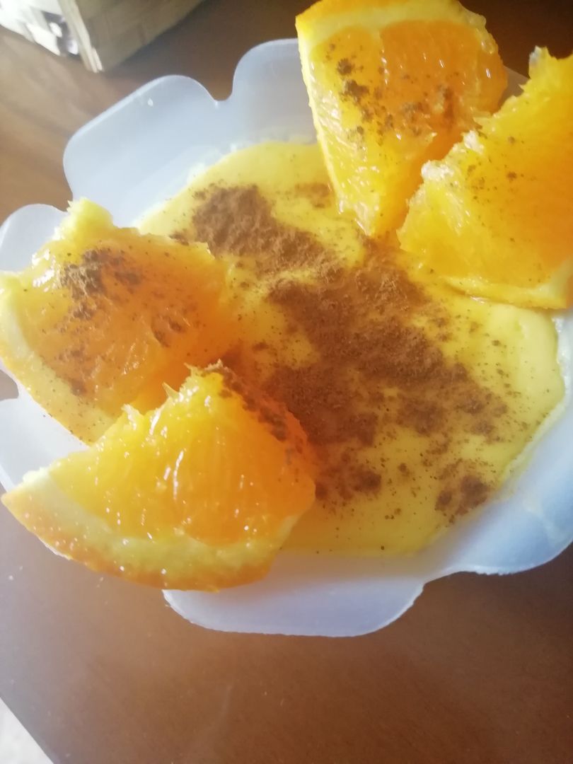 Natillas de naranja Natillas de naranja