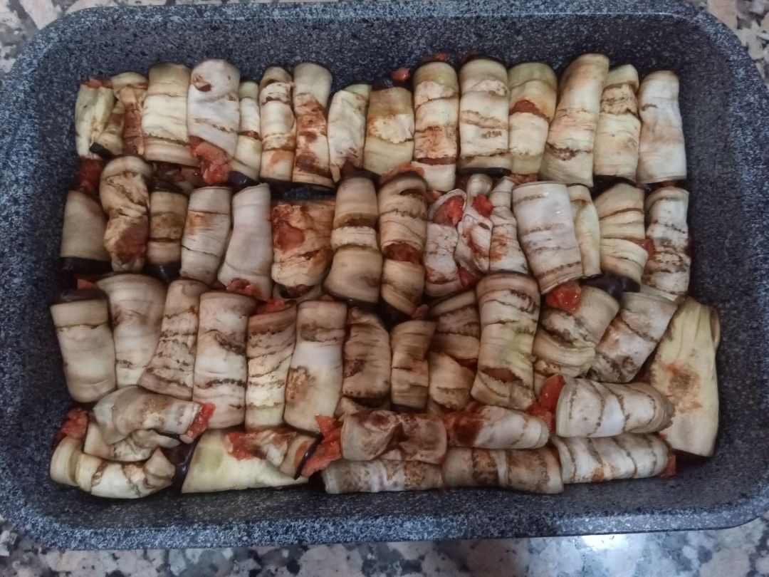Canelones de berenjena Paso 5 Canelones de berenjena Paso 5