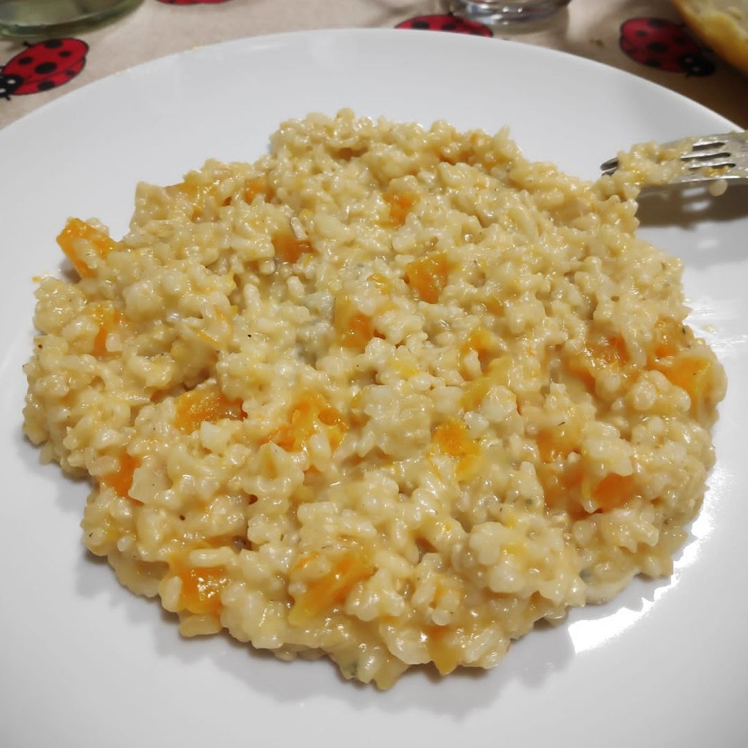 Risotto de calabaza y roquefort Risotto de calabaza y roquefort