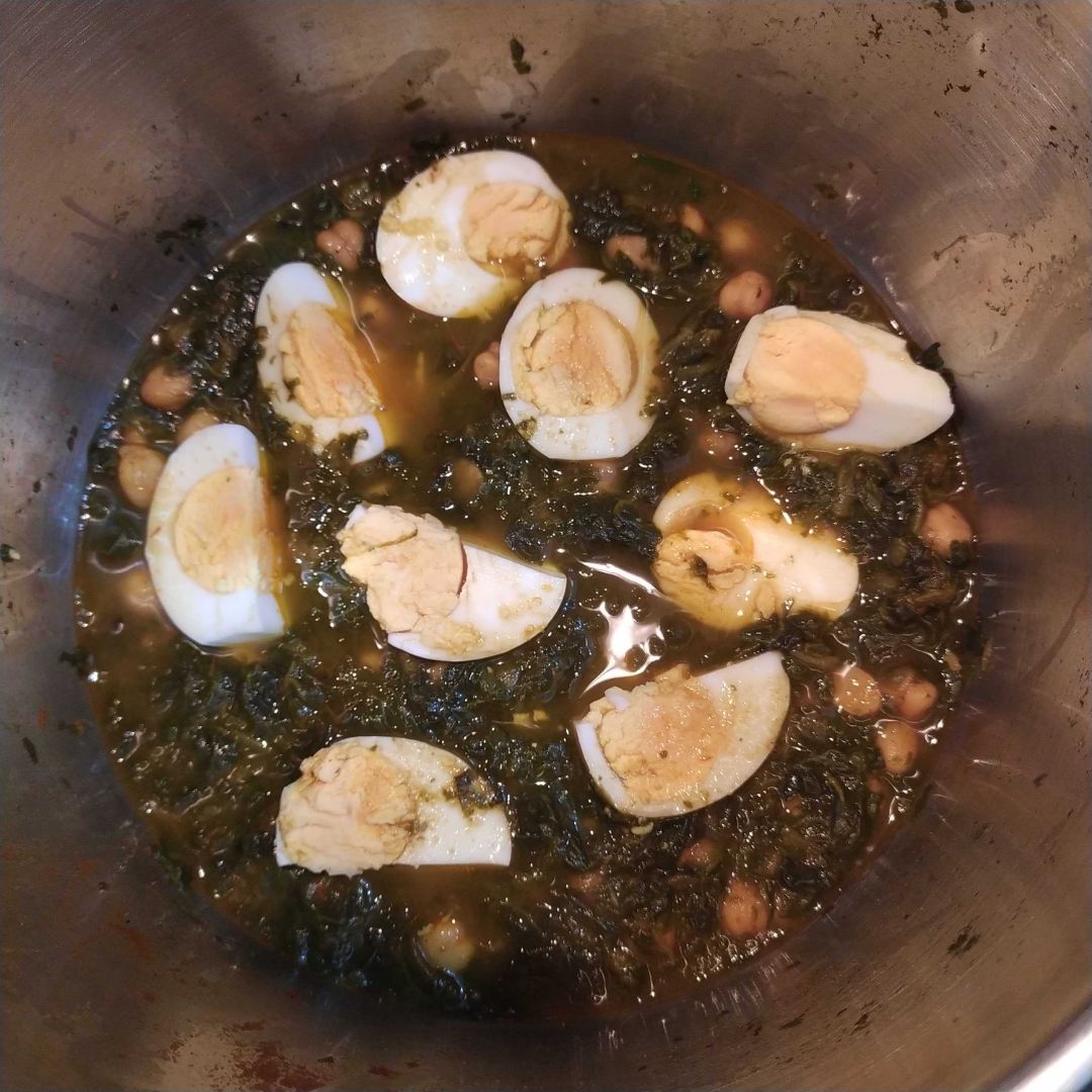 Potaje de garbanzos con espinacas