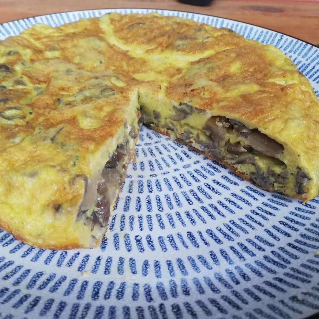 Tortilla de setas Paso 8 Tortilla de setas Paso 8