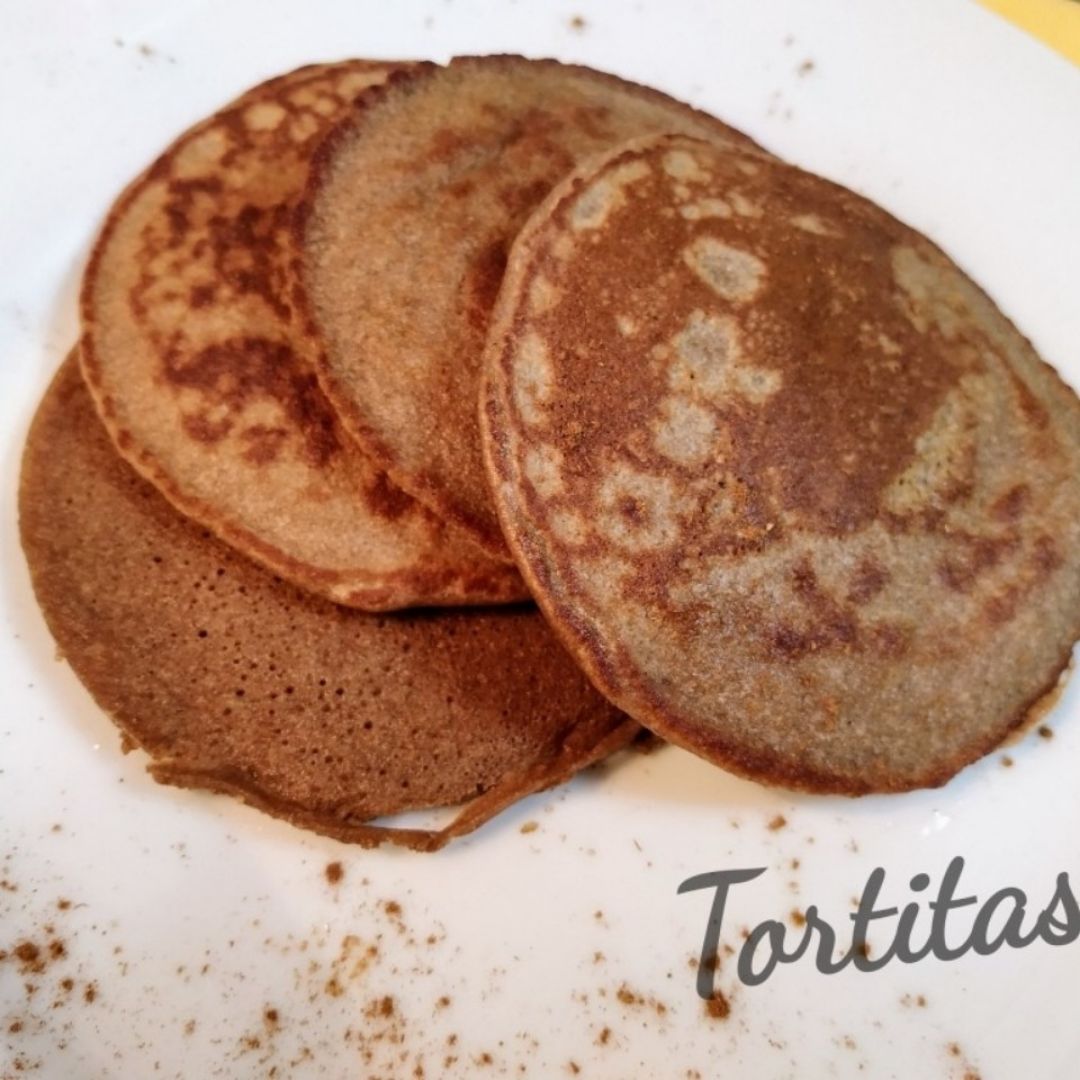 Tortitas con cacao y canela
