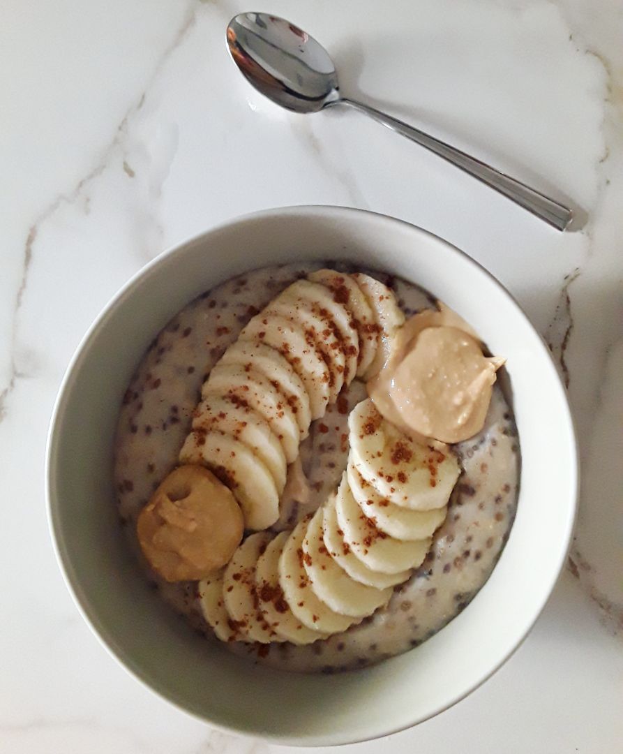 Porridge de avena proteico