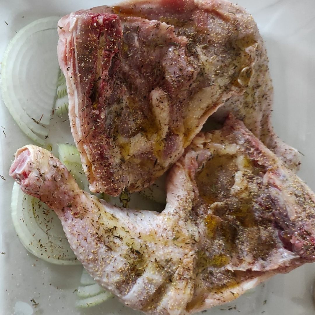 Asado de pollo y cebolla Paso 1 Asado de pollo y cebolla Paso 1