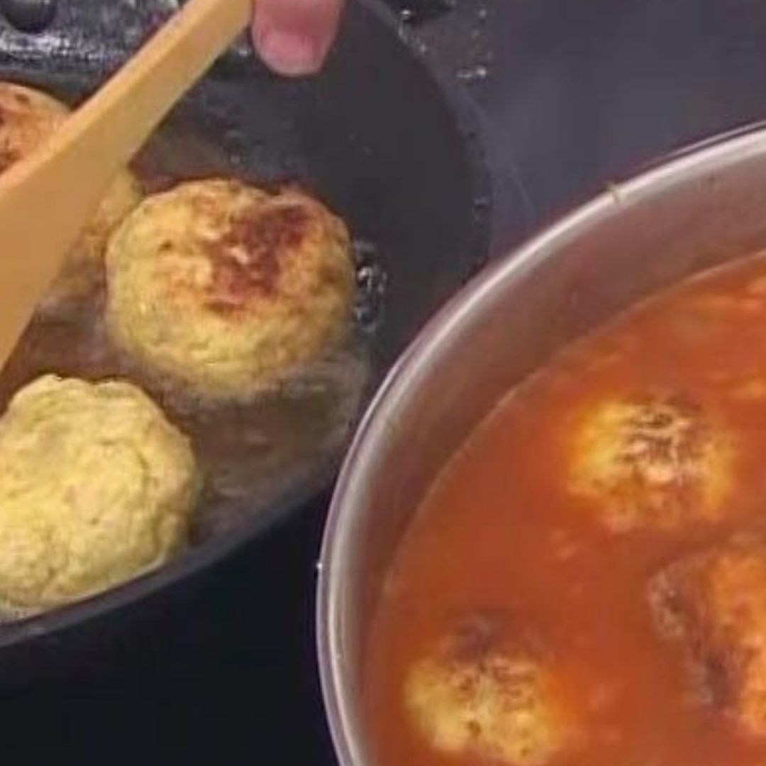 Albóndigas de pollo y queso Paso 3 Albóndigas de pollo y queso Paso 3