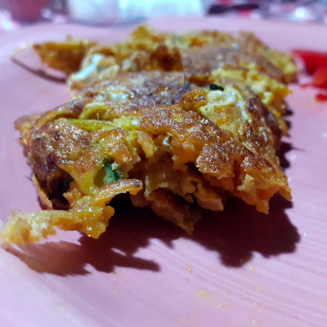 Tortilla de calabaza y calabacín🤤