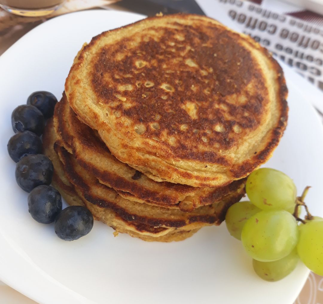 Pancake de avena y platano saludable
