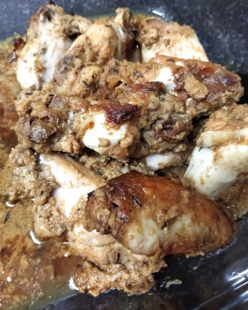 Alitas de pollo en salsa de sésamo Alitas de pollo en salsa de sésamo