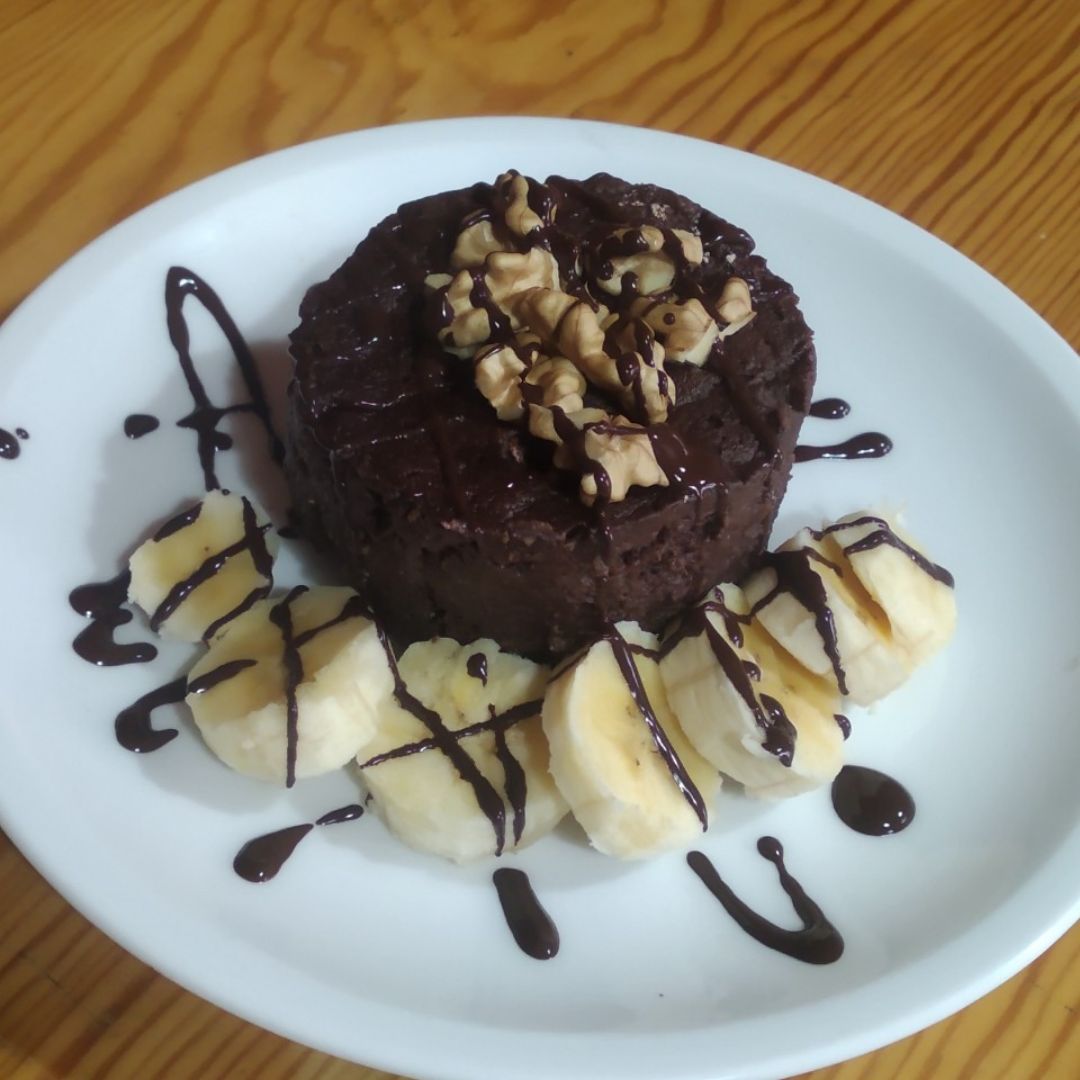 Coulant de chocolate y plátano Coulant de chocolate y plátano