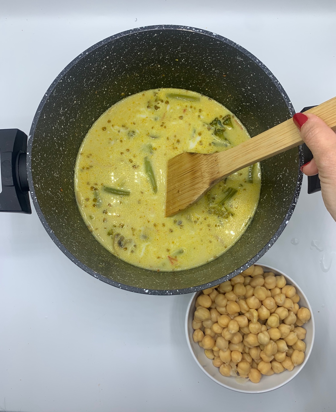 CURRY SUAVE DE GARBANZOS  Paso 3