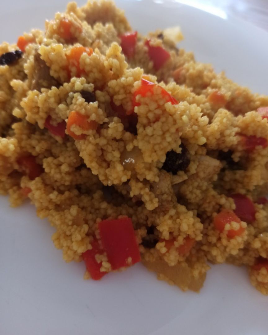 Cuscús con verduras y pollo Cuscús con verduras y pollo