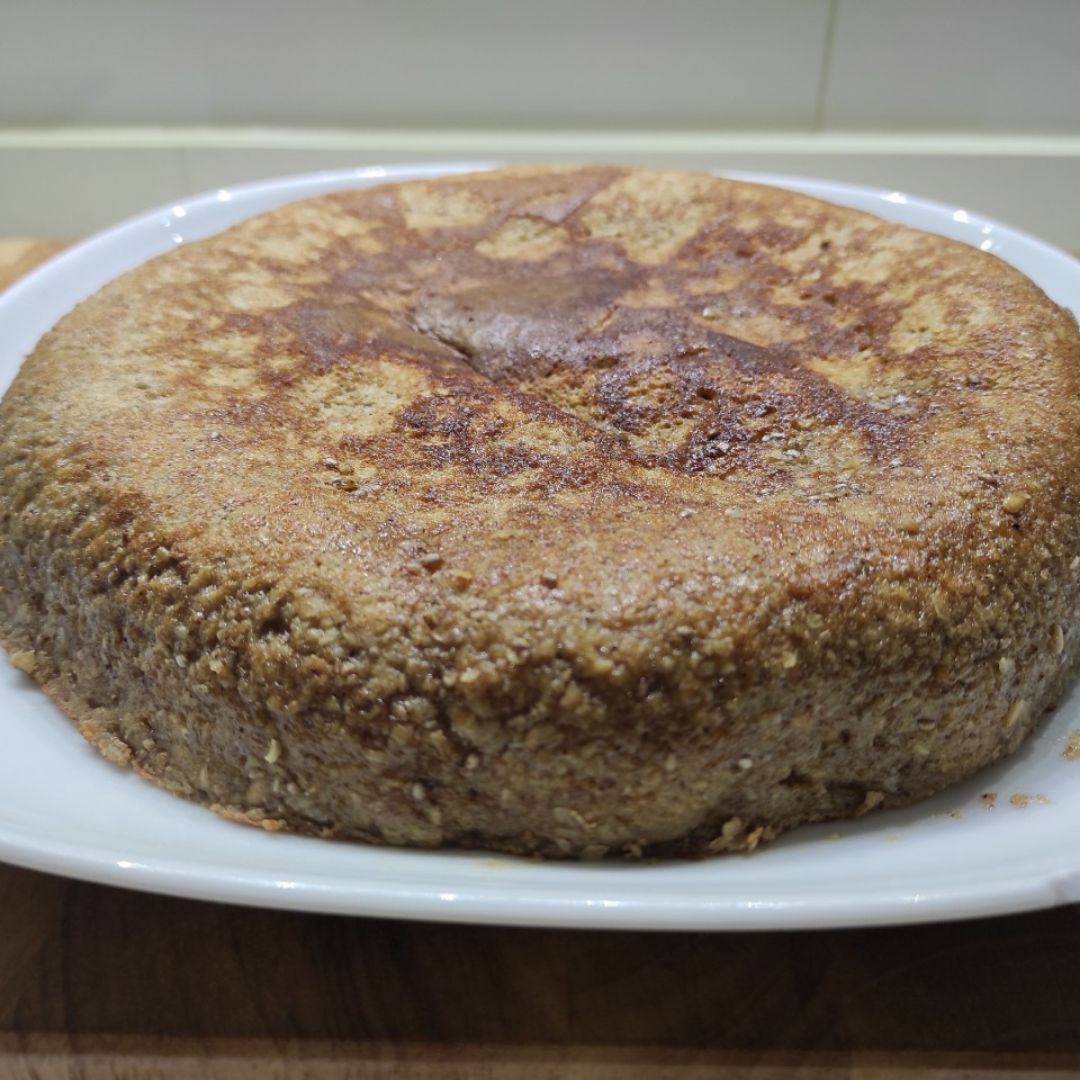 Bizcocho de avena y platano (en sartén) Bizcocho de avena y platano (en sartén)