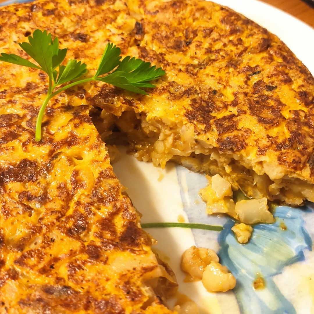 Tortilla de coliflor Tortilla de coliflor