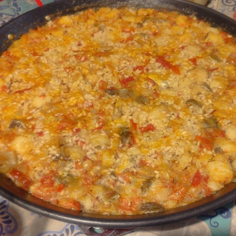Arroz con Bacalao y Cebolla🥘🧅🐟