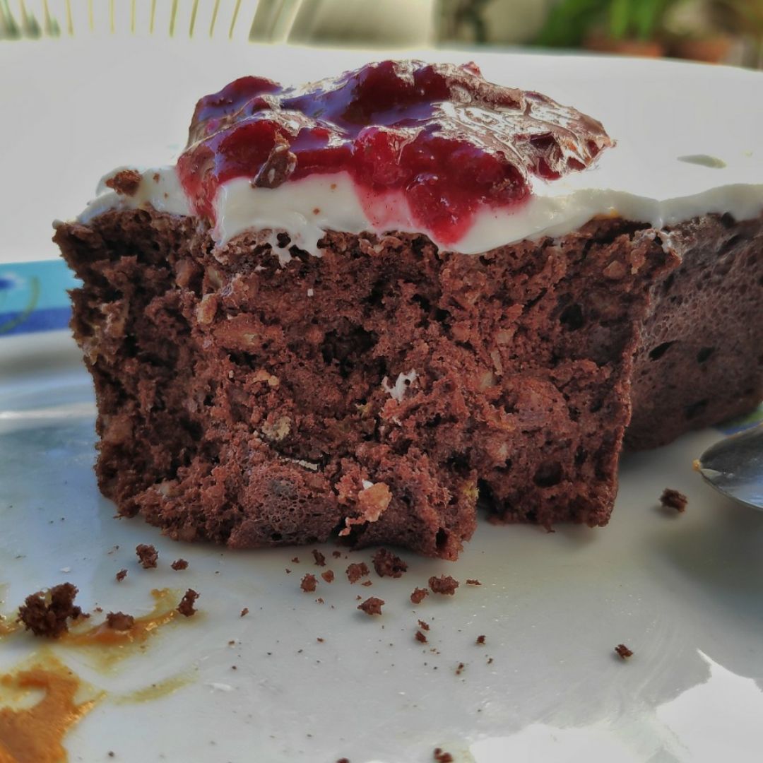 Brownie al microondas Paso 2 Brownie al microondas Paso 2