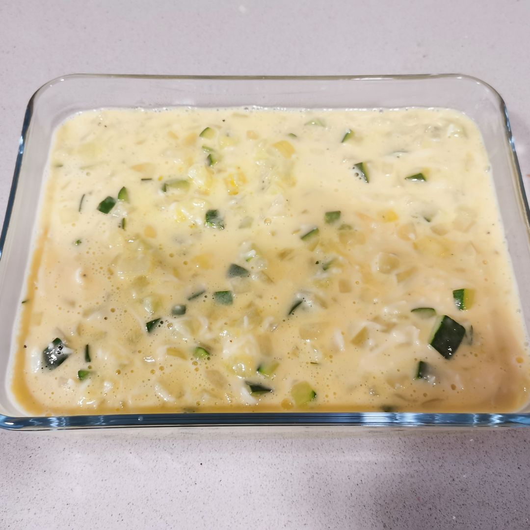 Quiche de Calabacin. Paso 2 Quiche de Calabacin. Paso 2