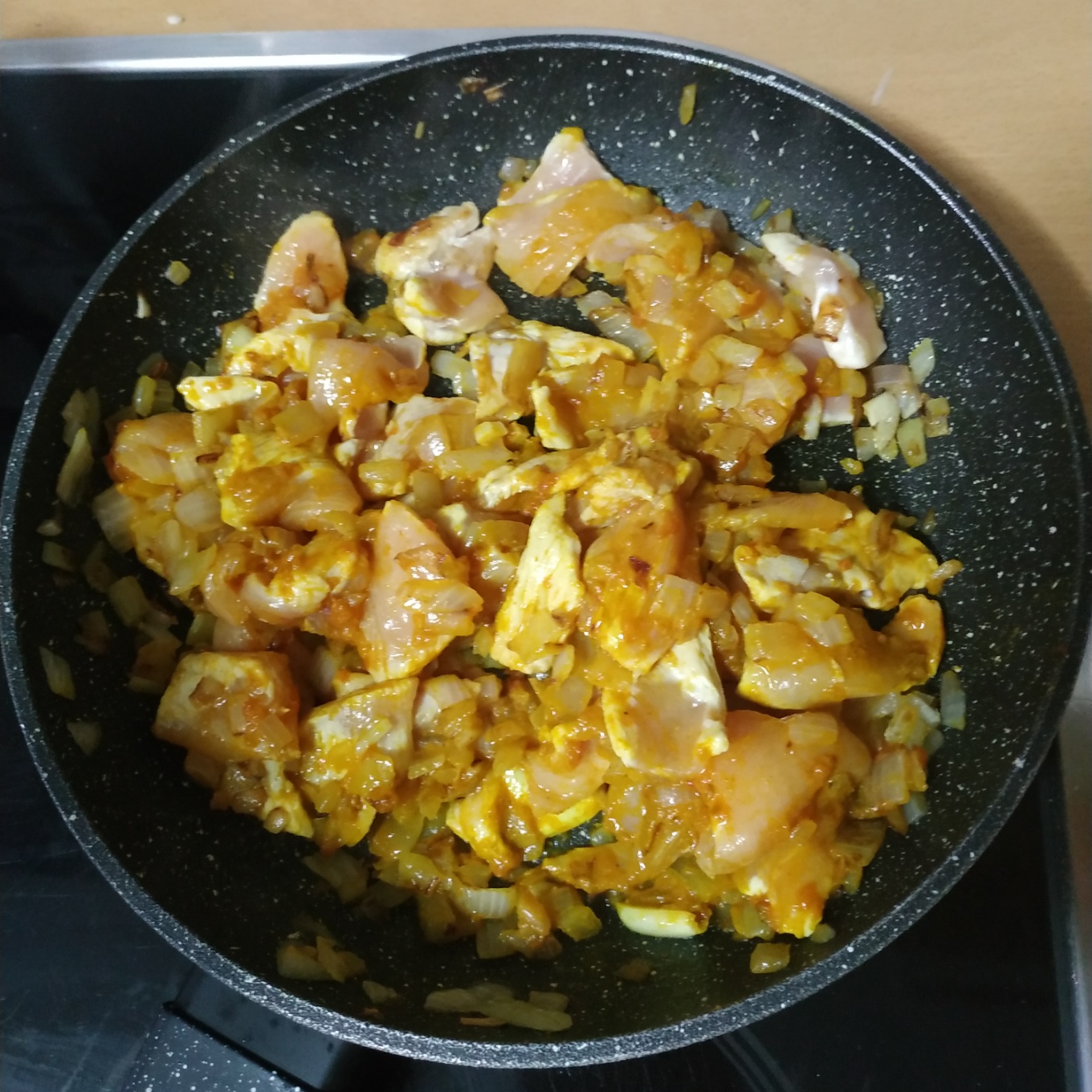Pollo al curryStep 0