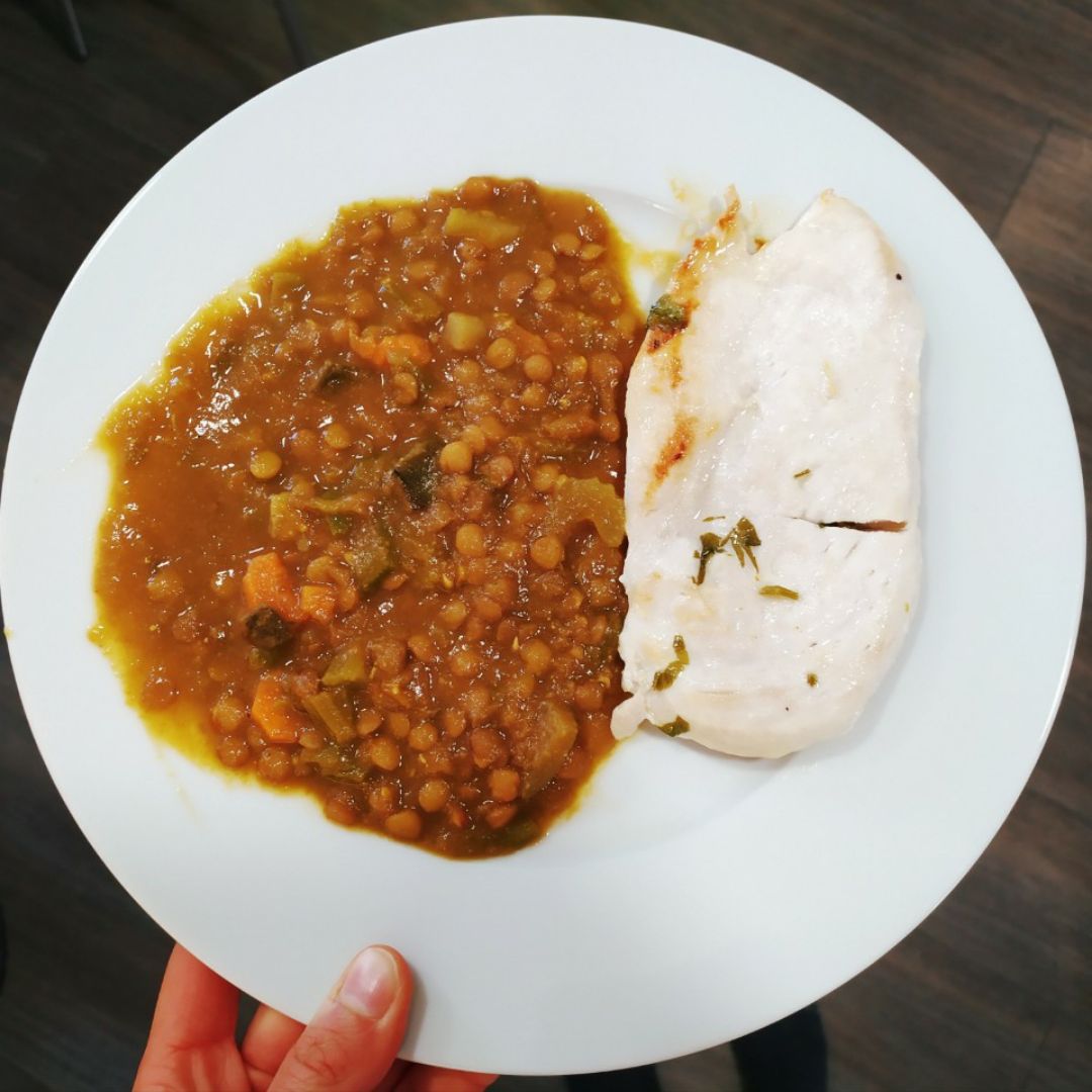 Curry de lentejas Curry de lentejas