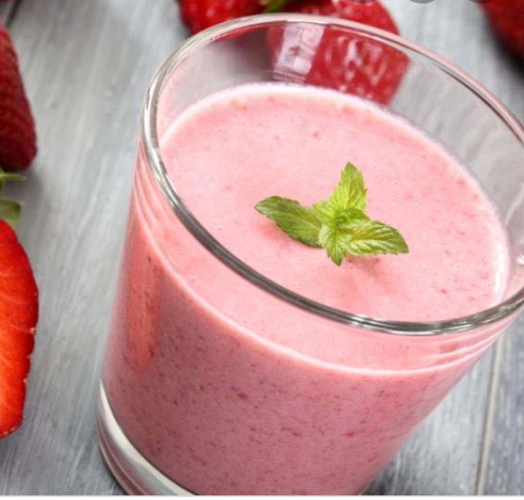 Smoothie de fresa y yogur