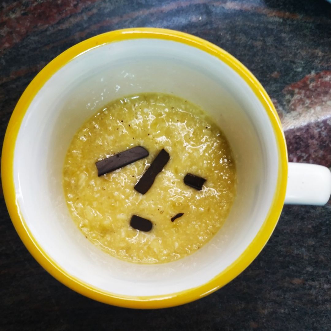Mugcake de platano y almendra 💛 Paso 3 Mugcake de platano y almendra 💛 Paso 3