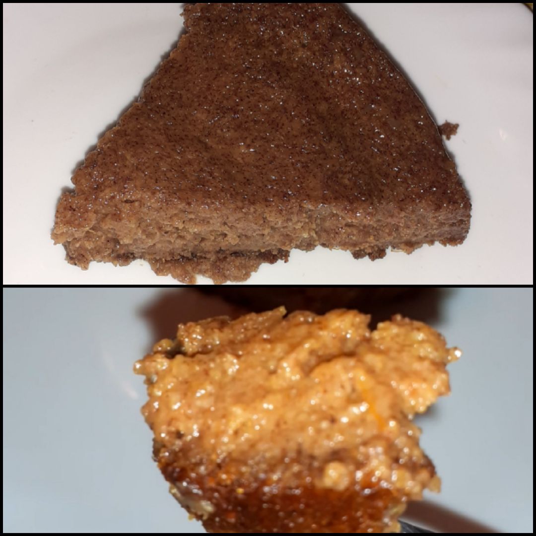 Pudin de chocolate y crema de cacahuete