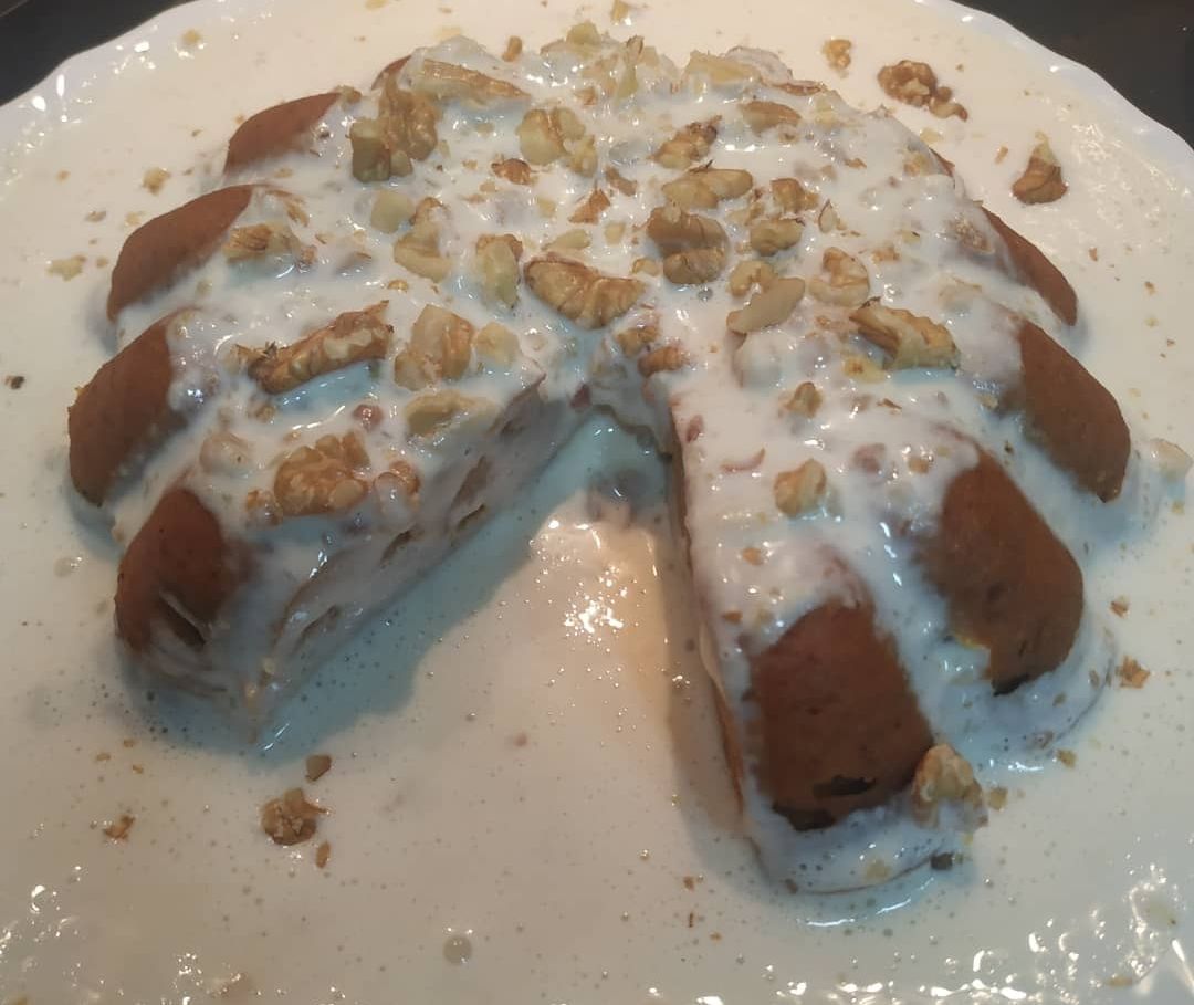 Tarta de zanahoria al microondas Tarta de zanahoria al microondas