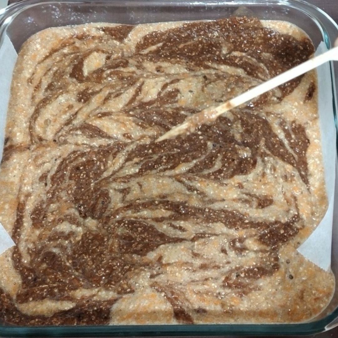 Marmolado de avena, plátano y zanahoria Paso 3 Marmolado de avena, plátano y zanahoria Paso 3