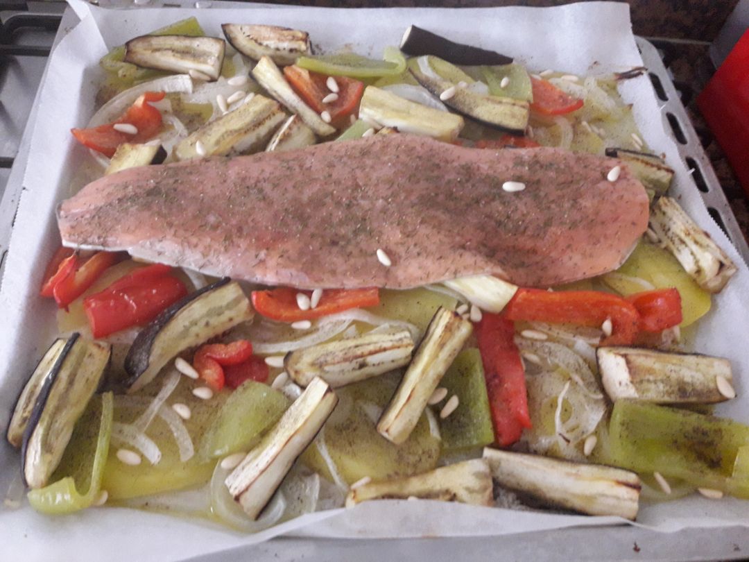 Asado de salmón Paso 1 Asado de salmón Paso 1
