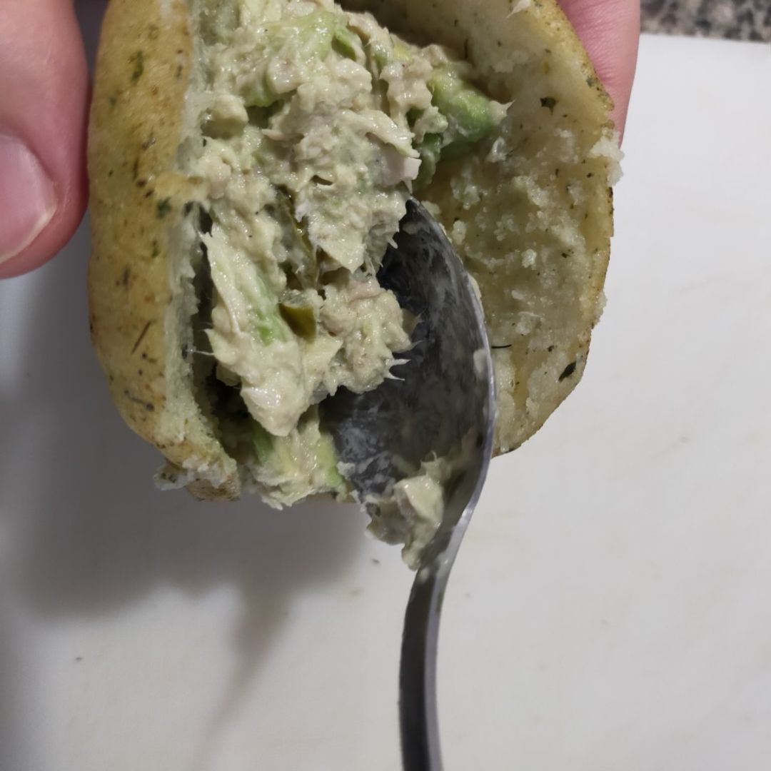 Arepas de espinacas rellenas con pollo y aguacate Paso 3 Arepas de espinacas rellenas con pollo y aguacate Paso 3