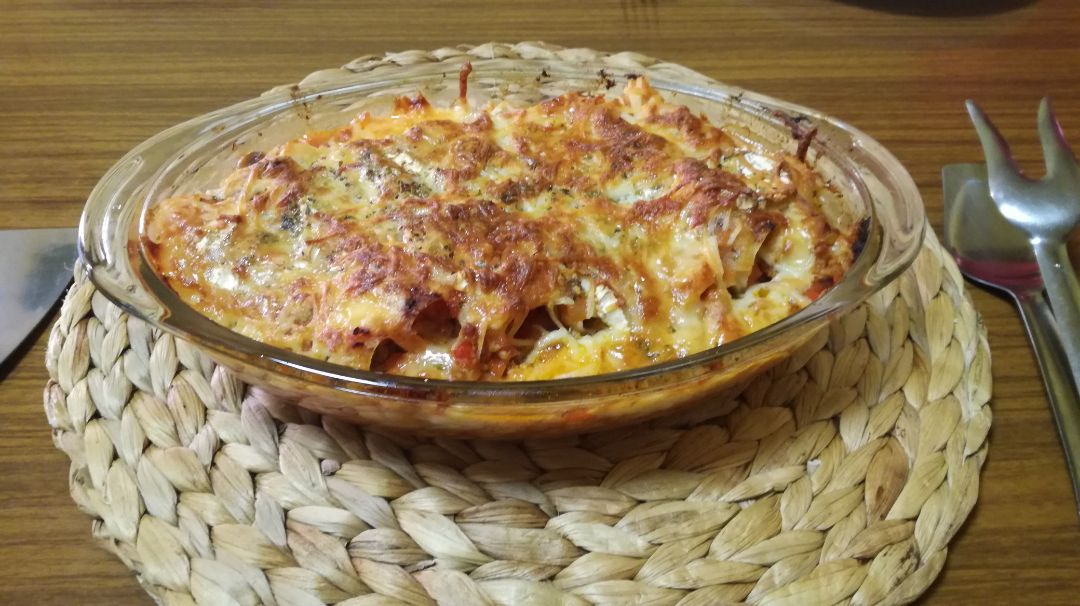 Canelones con carne