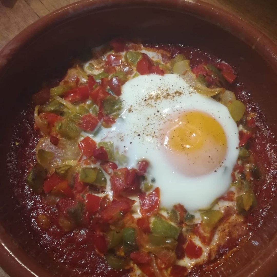 Huevos al plato Huevos al plato