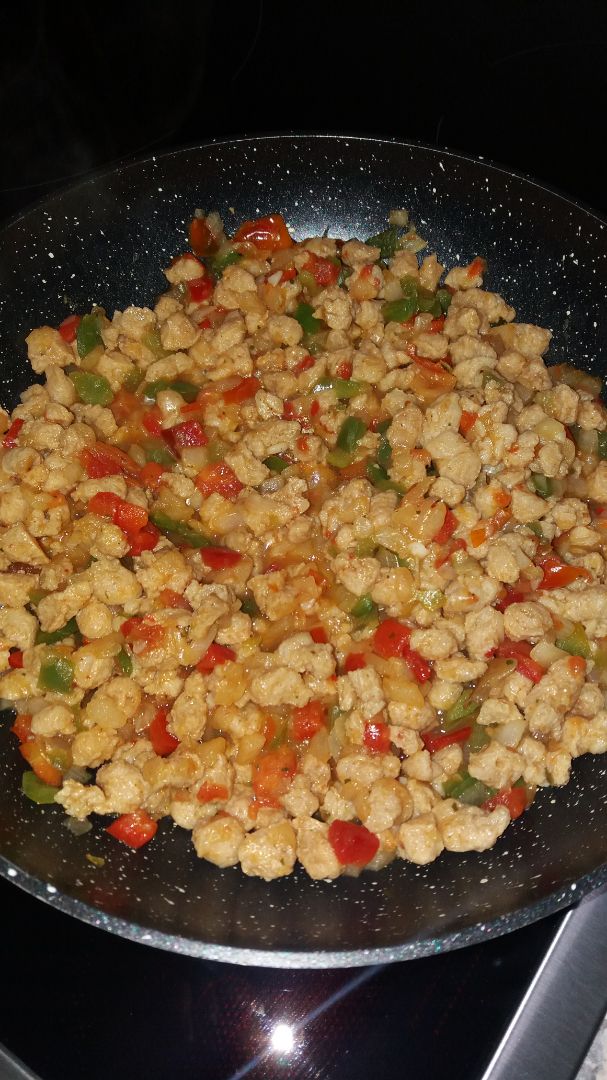 Arroz integral con verduras y soja texturizada Paso 1