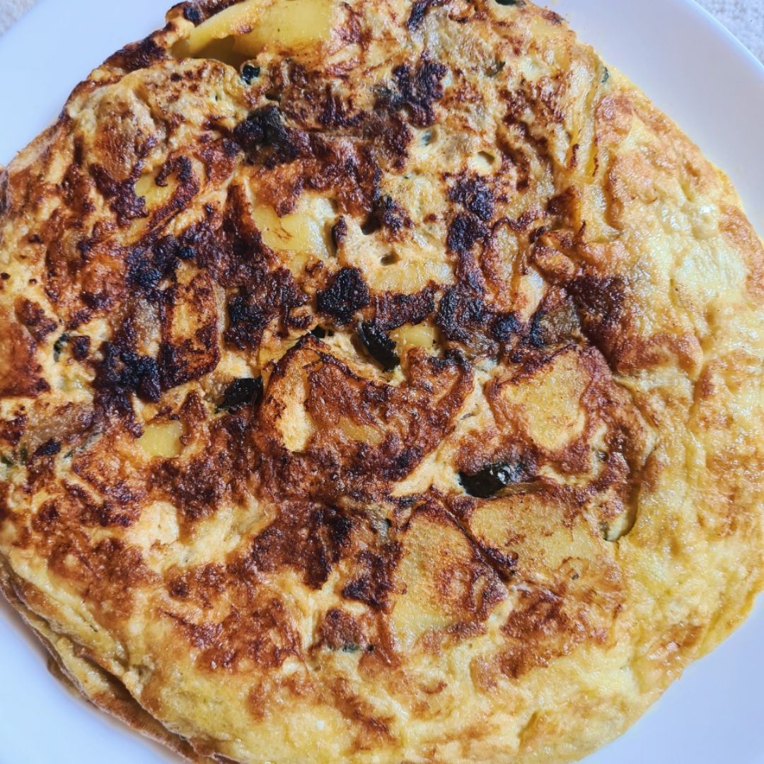 Tortilla de patata y calabacín