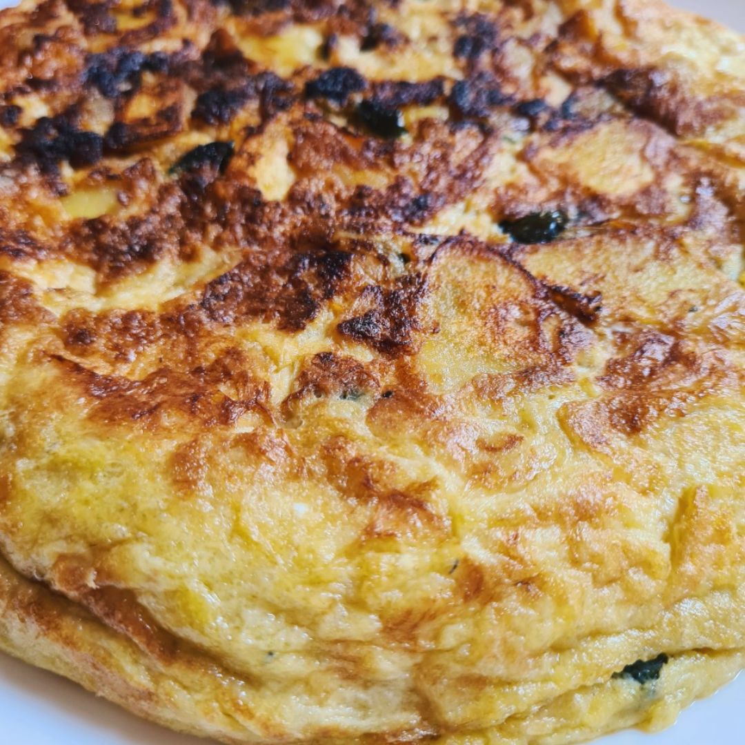 Tortilla de patata y calabacín Paso 4 Tortilla de patata y calabacín Paso 4