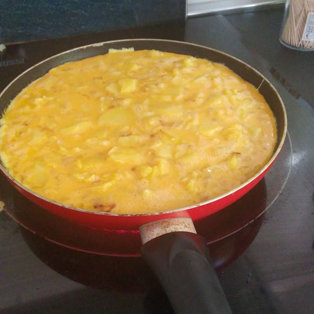 Tortilla de patatas fit 🍽️ Paso 4 Tortilla de patatas fit 🍽️ Paso 4