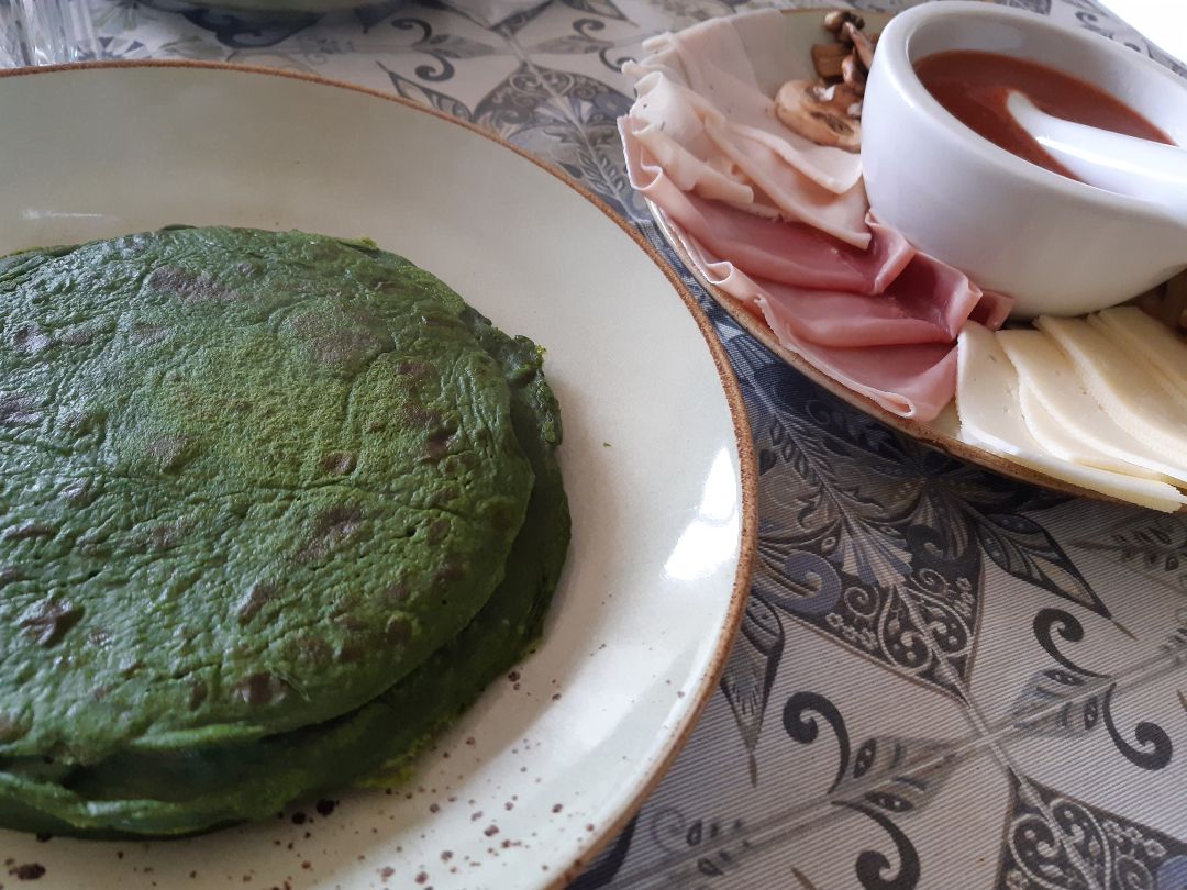 Crêpes de espinacas Crêpes de espinacas