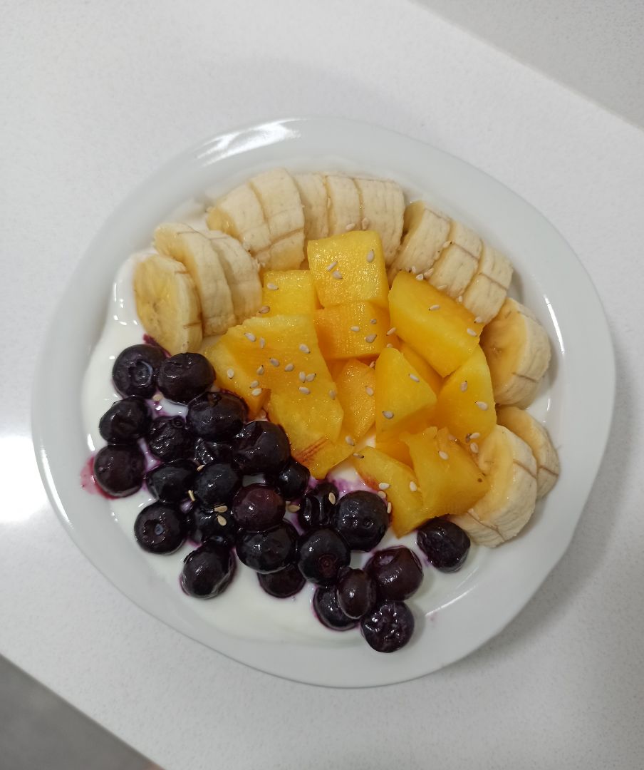 Mix de frutas y queso batido Mix de frutas y queso batido