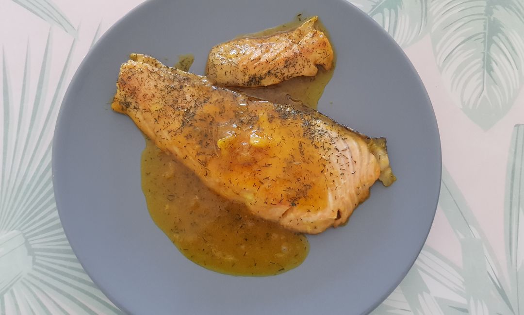 Salmón a la naranja 🍊🐟