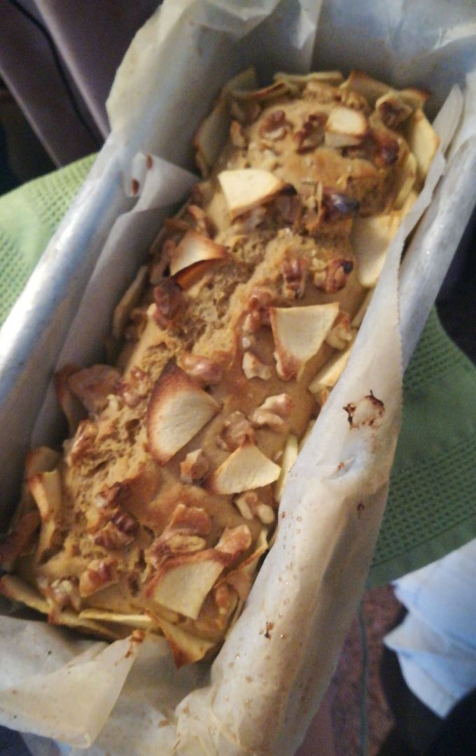 Bizcocho avena, manzana y nueces, en la descripción veréis los gramos exactos de los ingredientes Bizcocho avena, manzana y nueces, en la descripción veréis los gramos exactos de los ingredientes