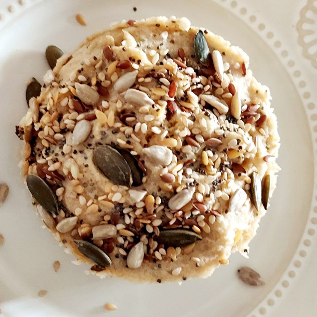 Panecillo de avena con semillas exprés Panecillo de avena con semillas exprés