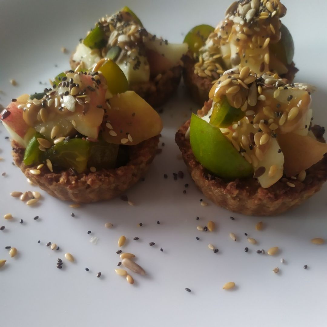 Tartaletas de plátano y avena Tartaletas de plátano y avena