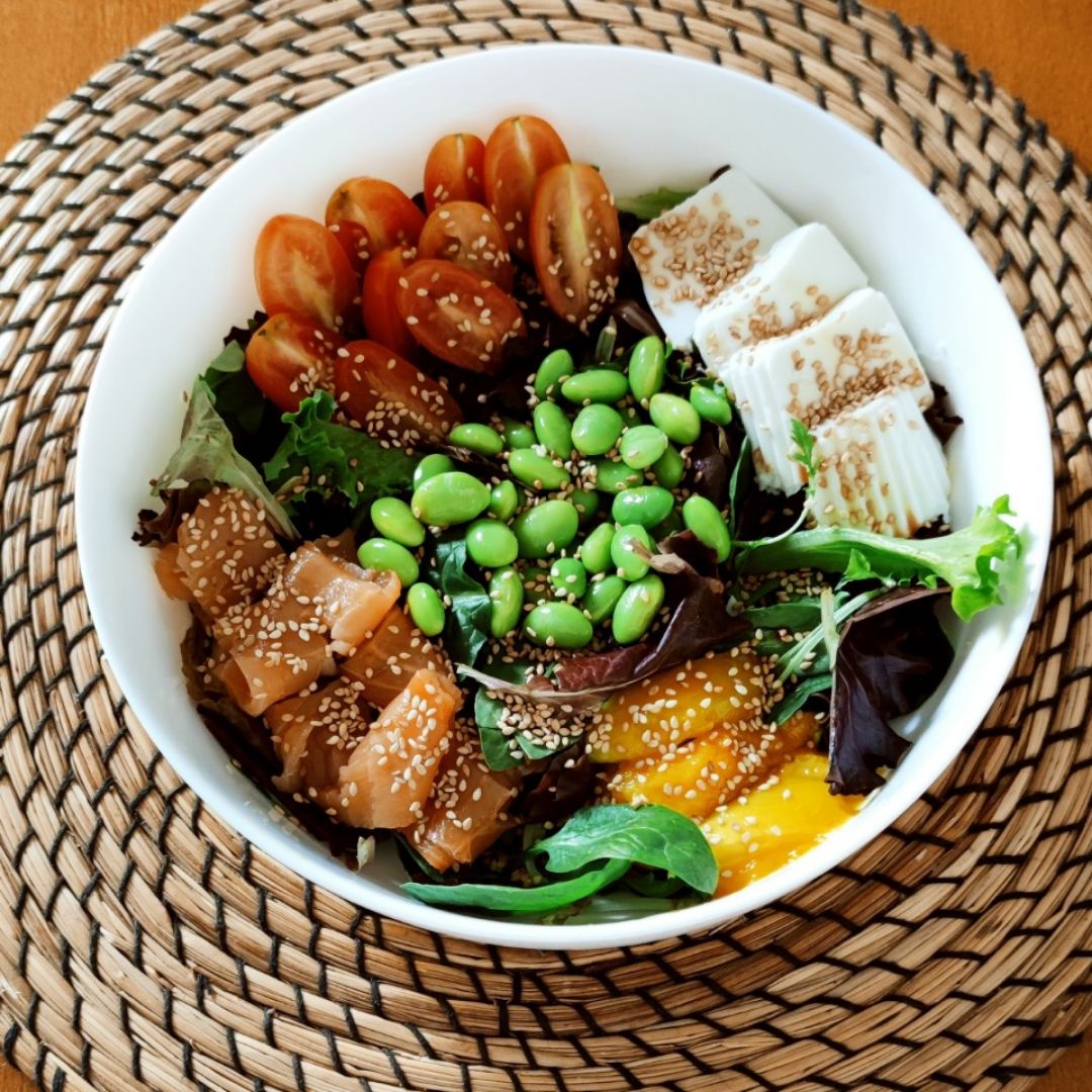 Bowl salmón y mango 🐟🥭