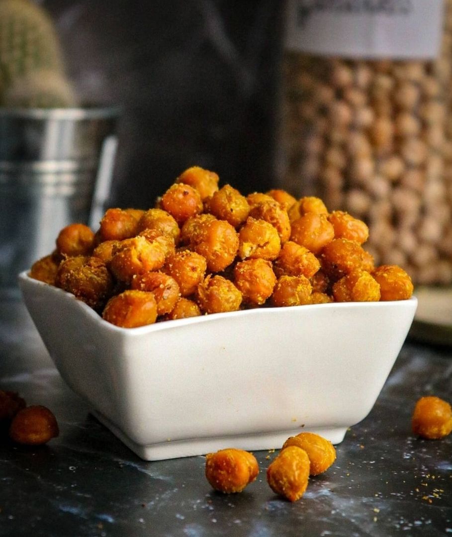 Snack de garbanzos al curry