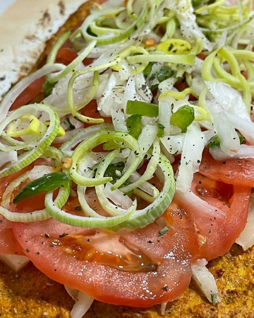 Pizza con base de zanahoria 🥕🥕🥕 Paso 4 Pizza con base de zanahoria 🥕🥕🥕 Paso 4