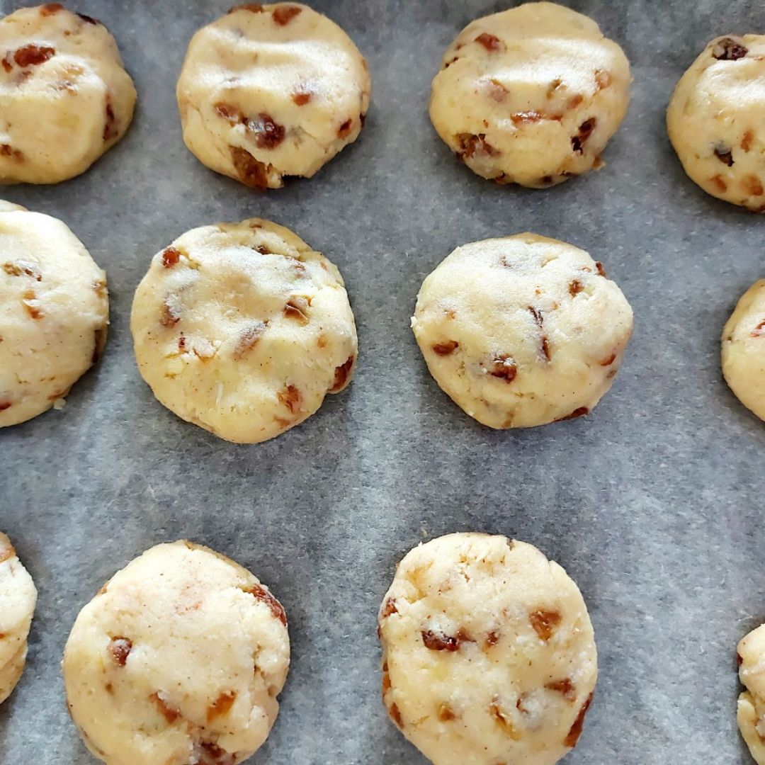 Galletas de patata y pasas Paso 4 Galletas de patata y pasas Paso 4